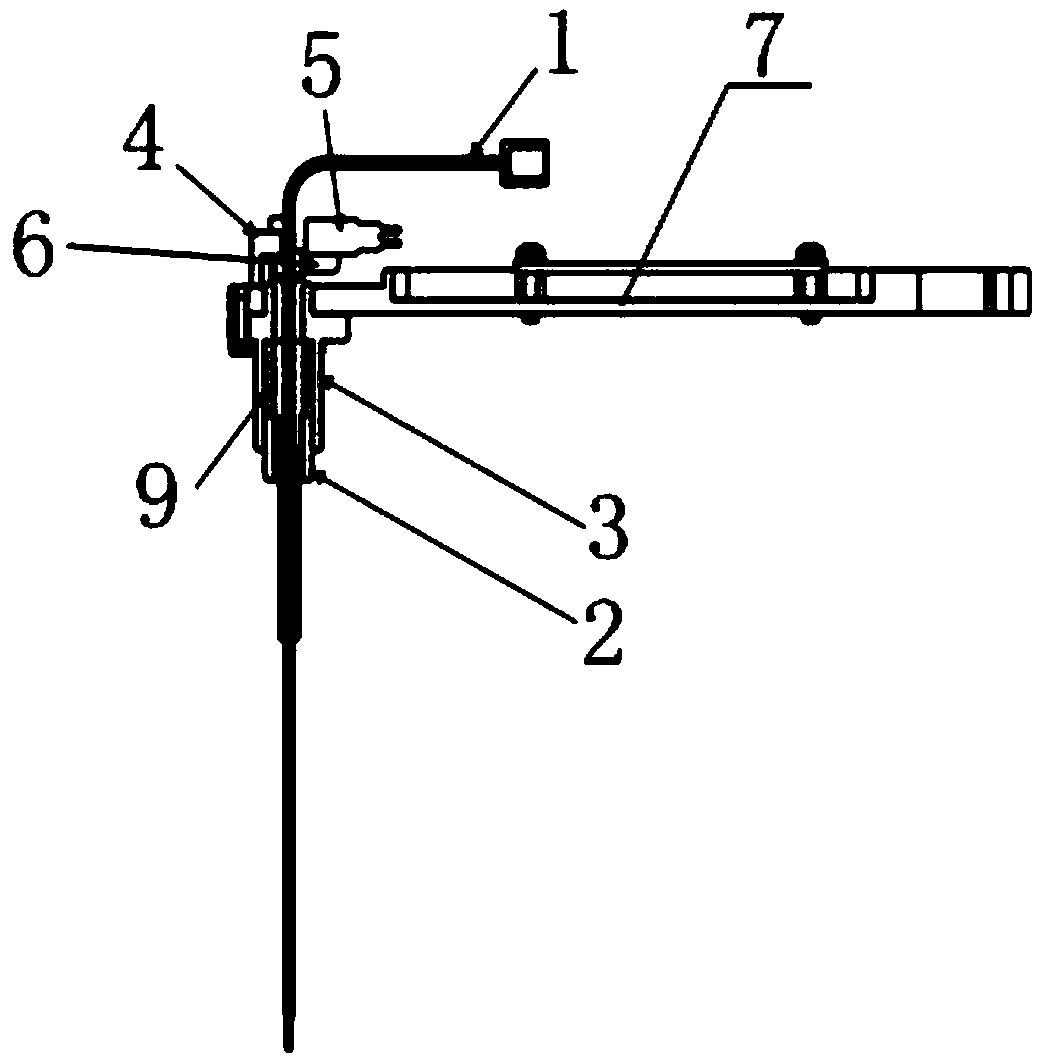 Cantilever structure with anti-collision and puncture functions