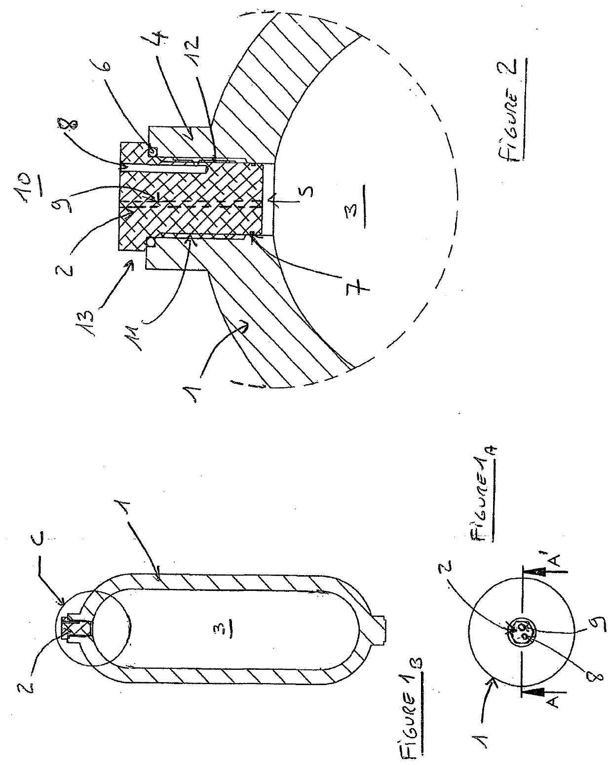 Method for leak testing a tank head before it enters service