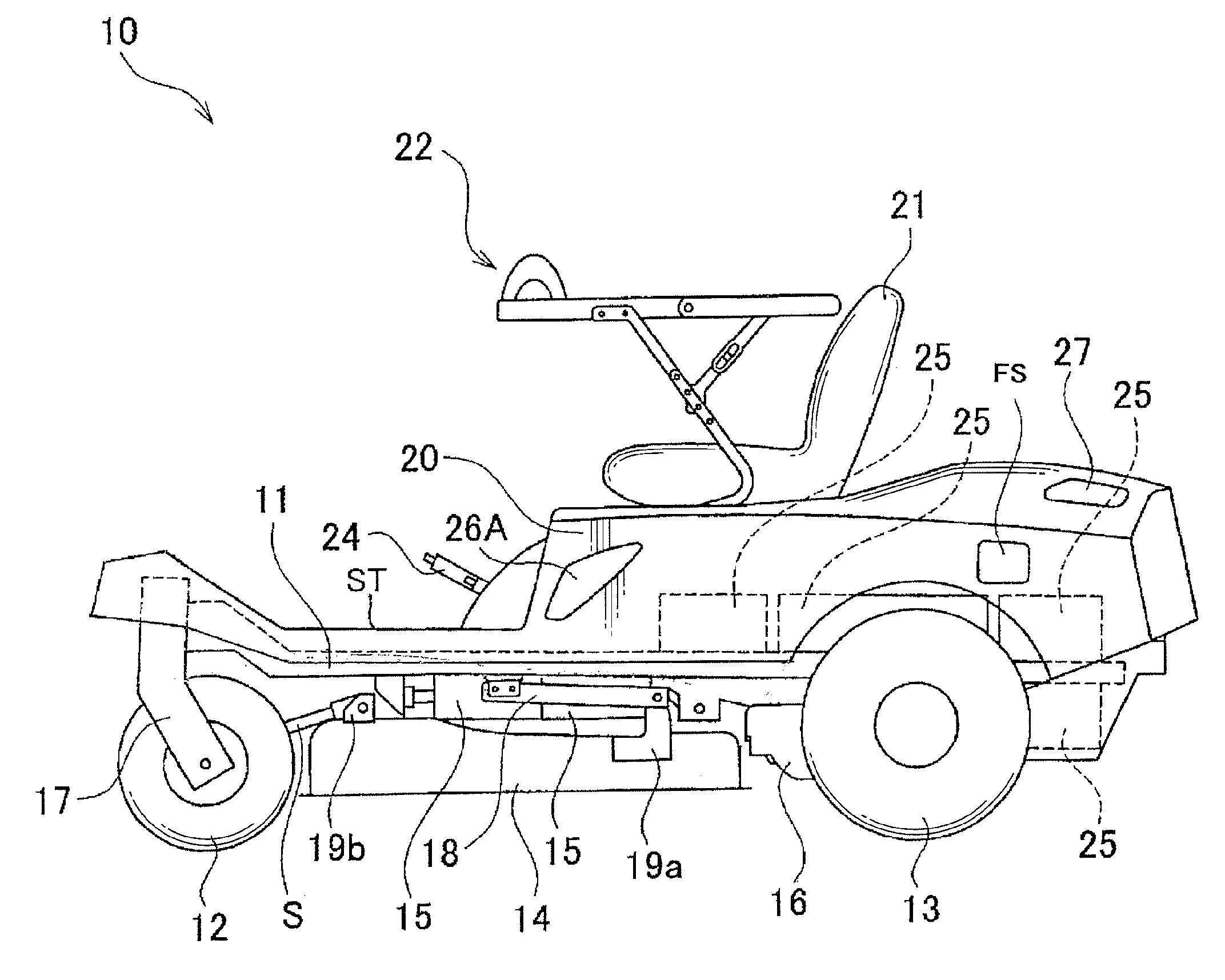 Electric riding mower