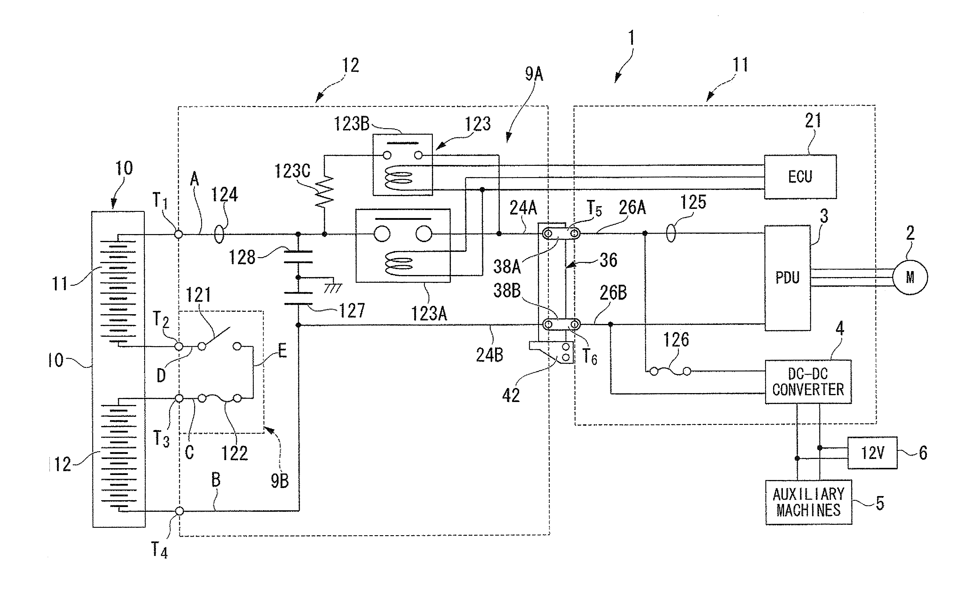 High-voltage electrical component unit for vehicles