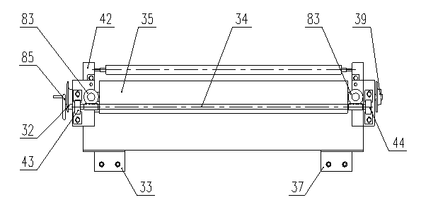 Template rolling-taking device used for conveying template