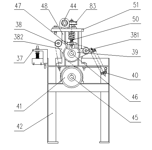 Template rolling-taking device used for conveying template