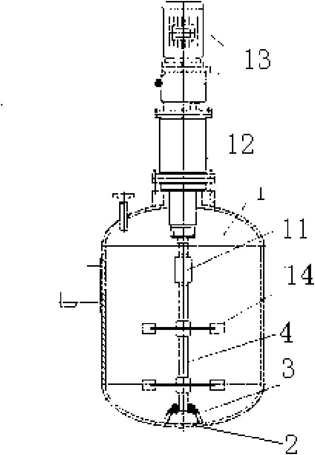 Ceramic bearing type reaction kettle