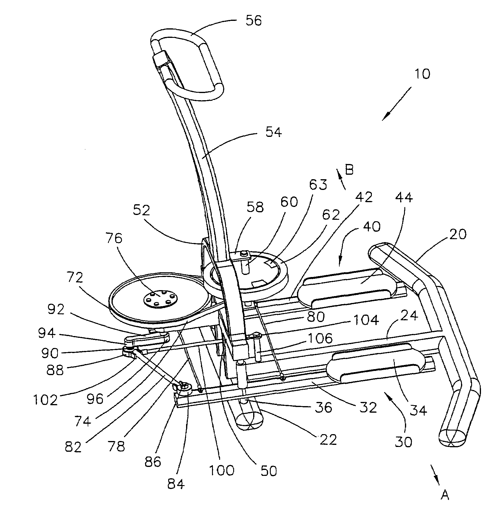 Apparatus to enable a user to simulate skating