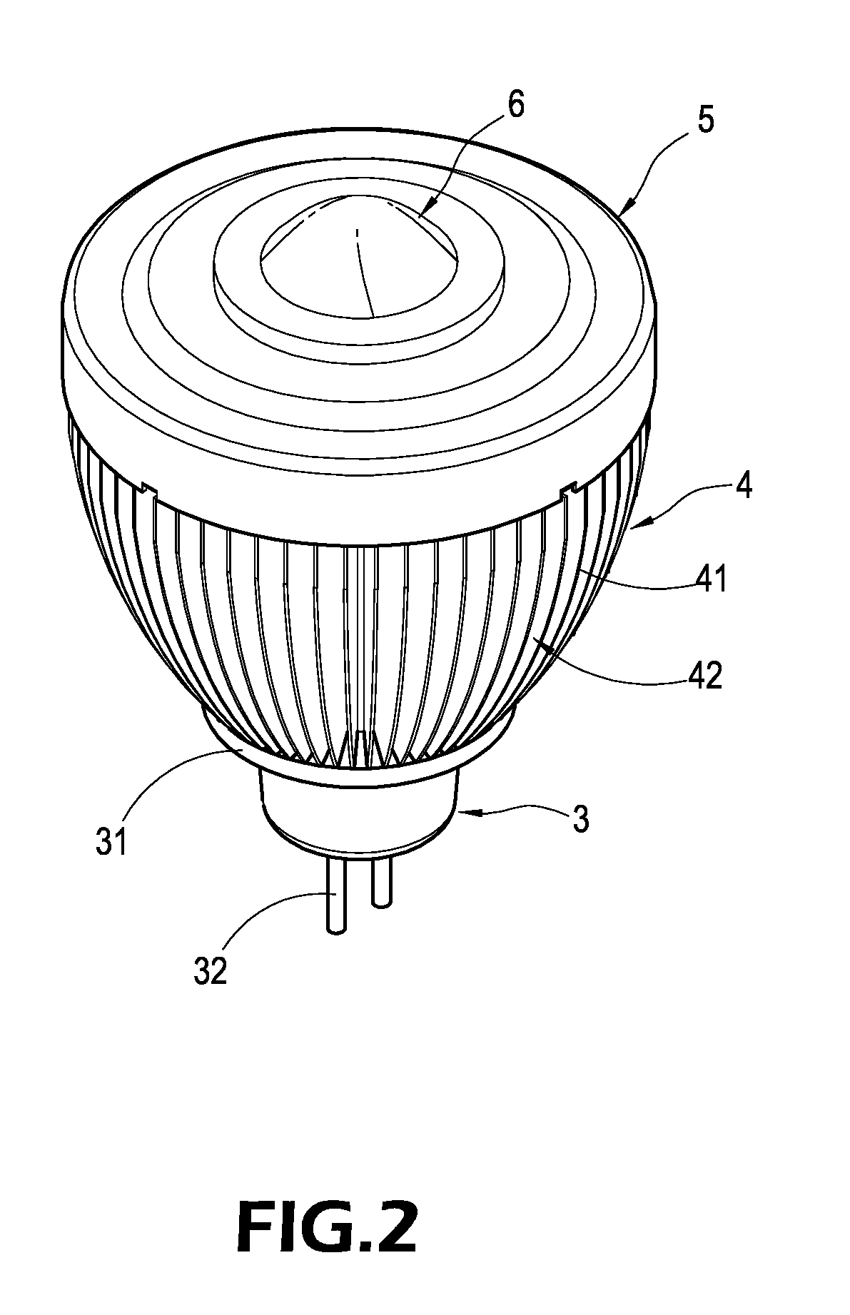 Heat Dissipating LED Signal Lamp Source Structure