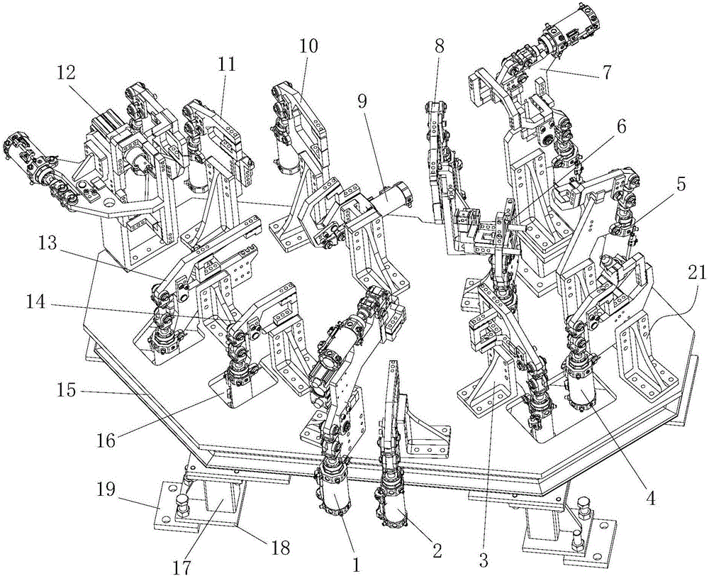 Synchronous drive fixture for automobile side coaming processing