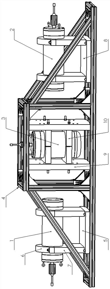 Device and method for comparing and testing performance of magnetic anomaly sensor in deep sea environment