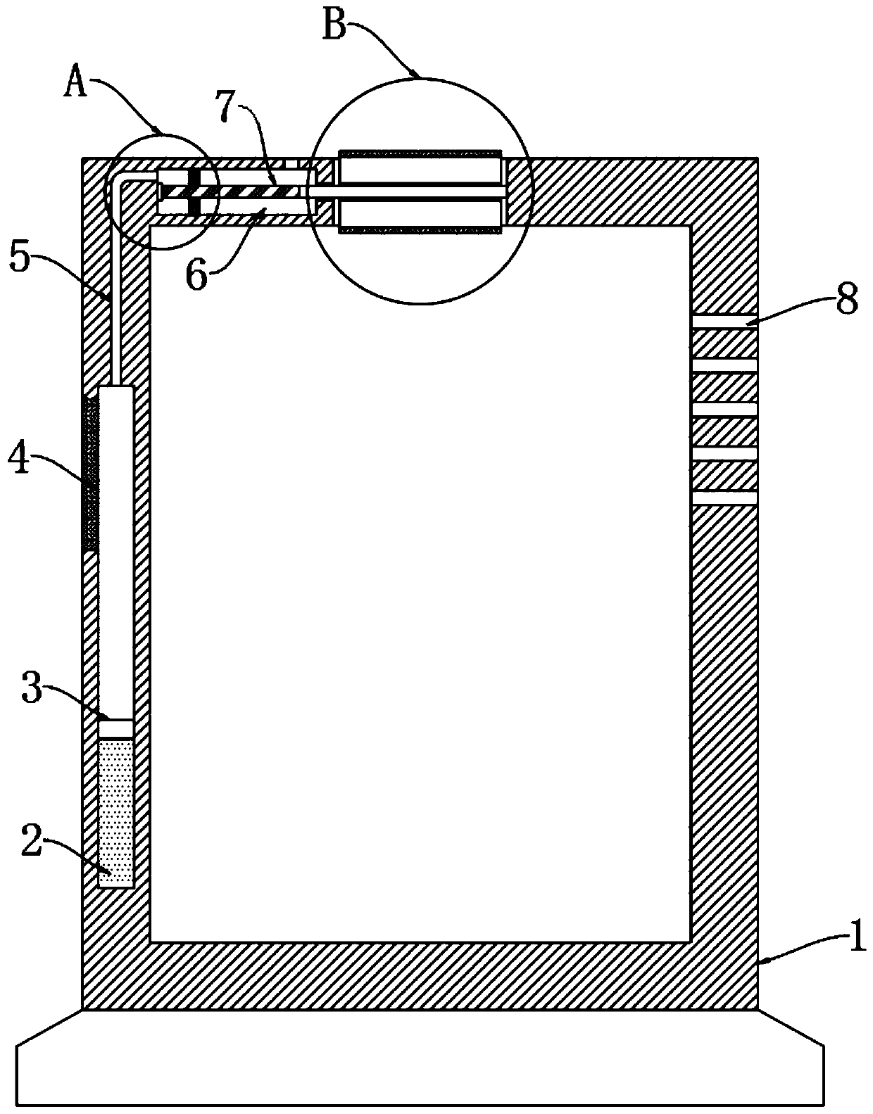 Self-heat-dissipation type power cabinet