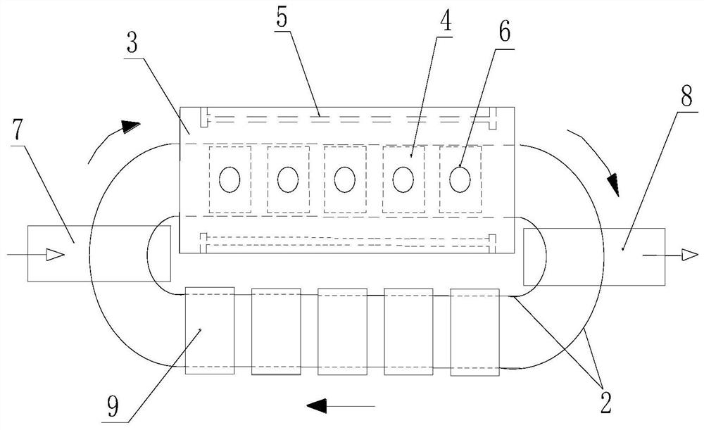 Continuous pressing and discharging equipment for non-discoloring artificial flowers and leaves