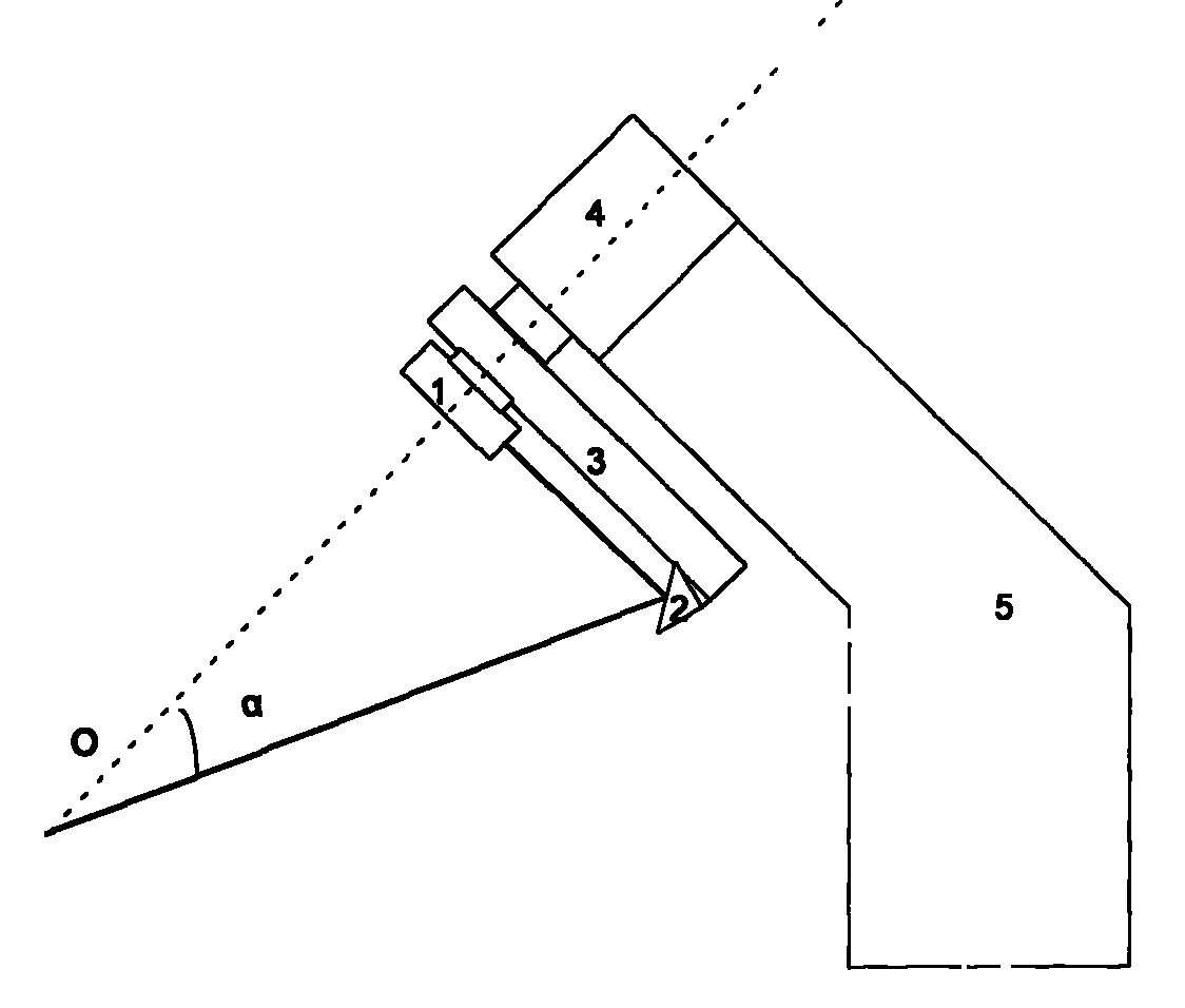 Device simulating laser target of small-angle movement