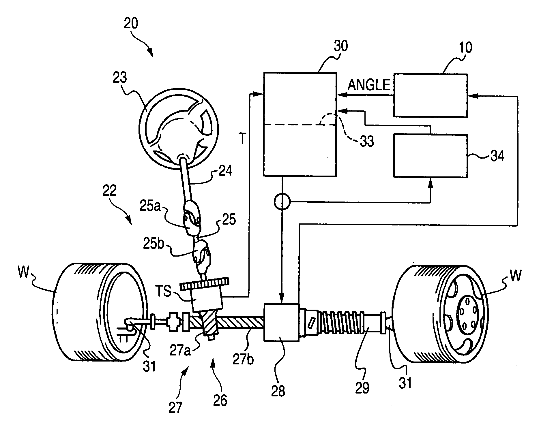 Rotation angle detection device and electric power steering apparatus employing the same