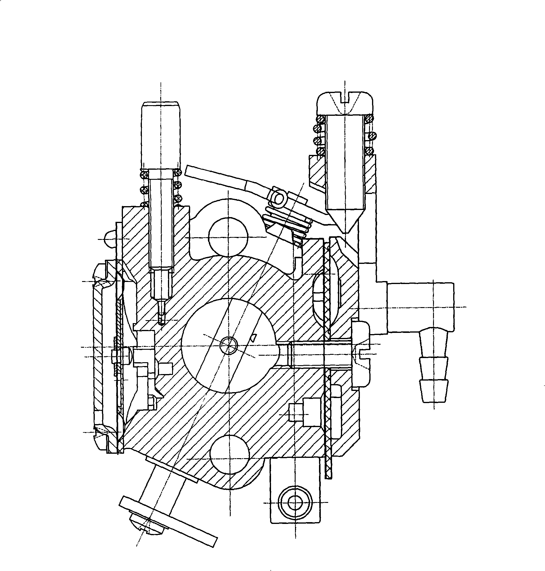 Carburetor for gasoline engine with needle valve provided with loose-proof sleeve