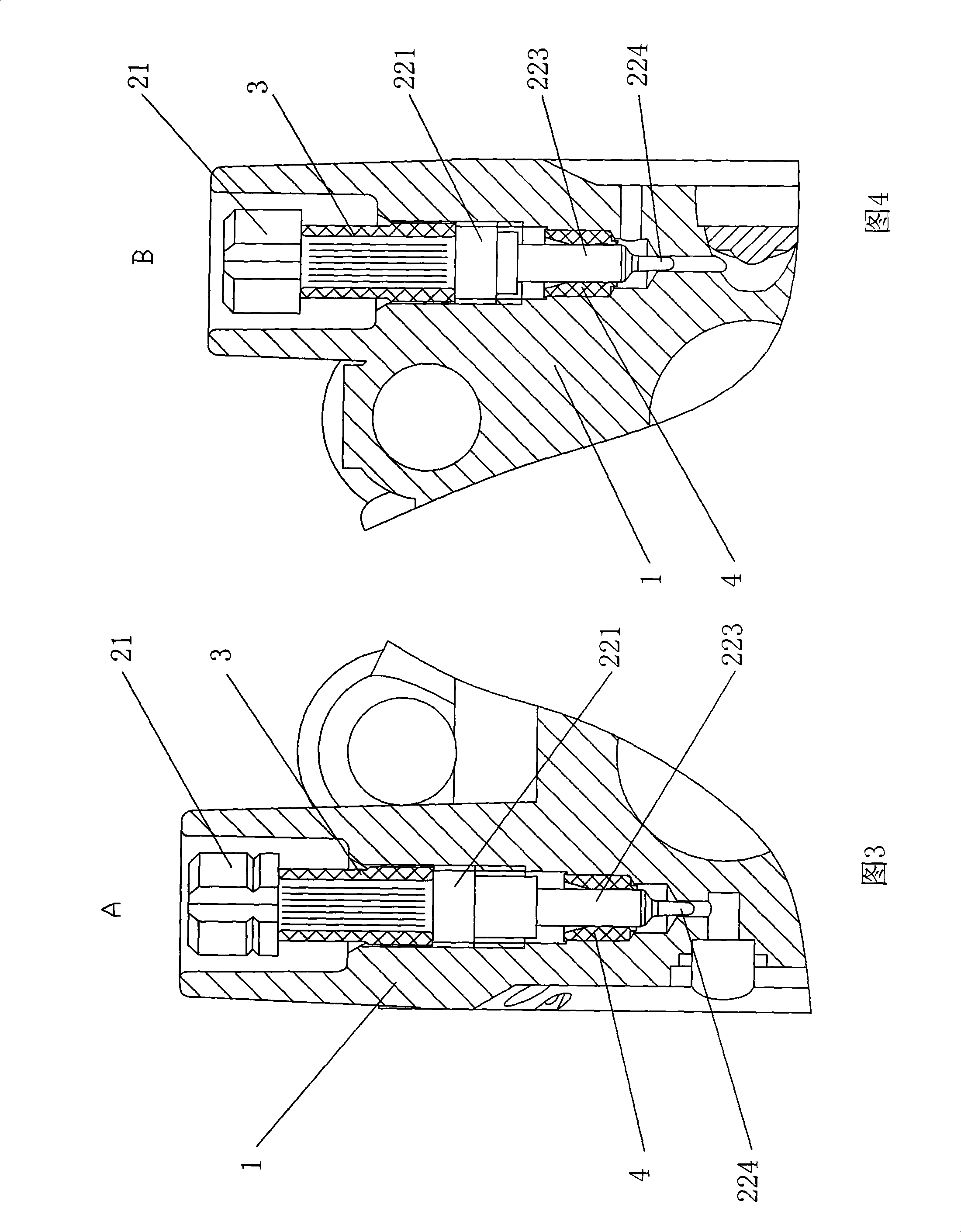 Carburetor for gasoline engine with needle valve provided with loose-proof sleeve
