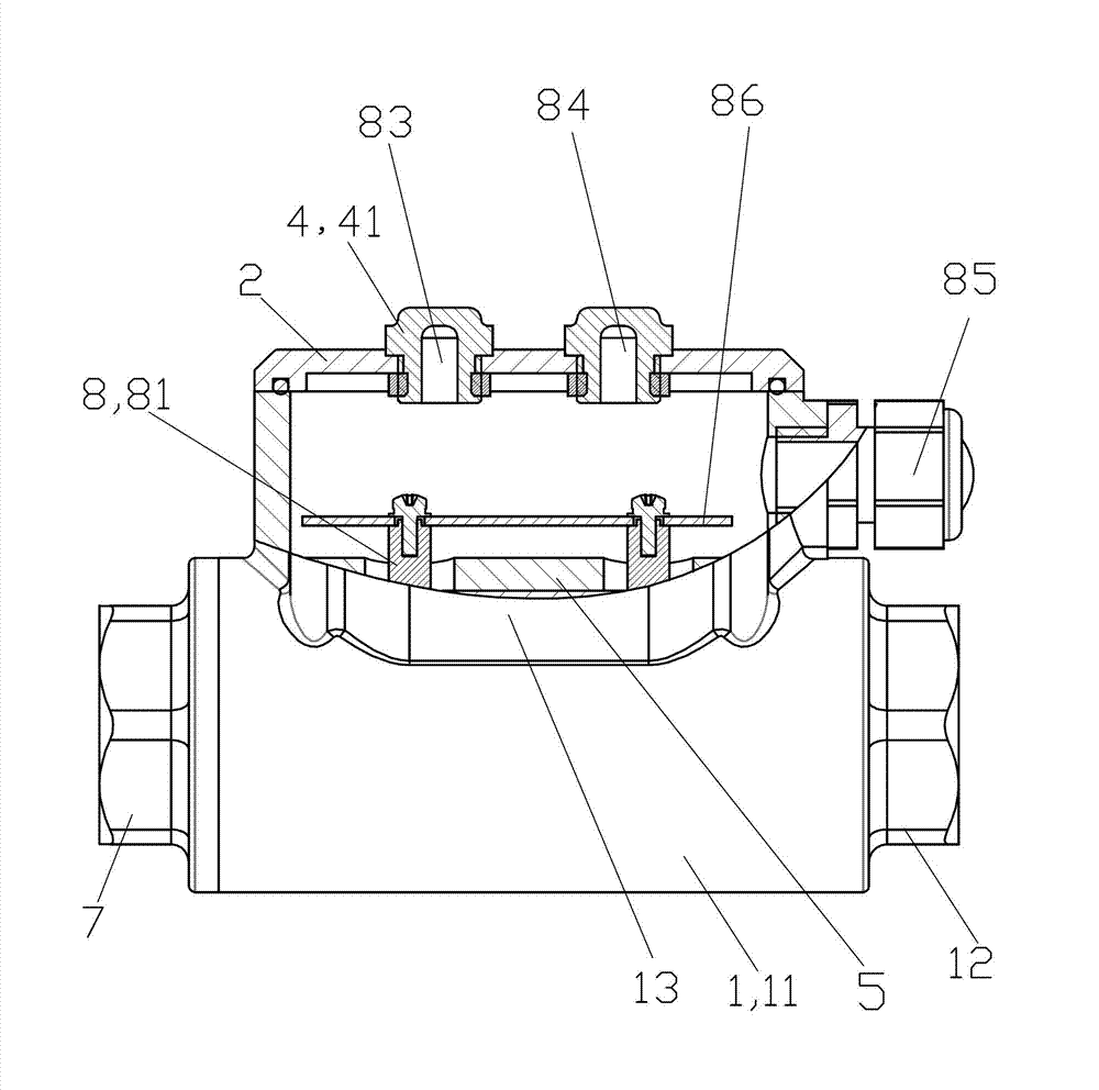 Pipeline liquid level sensor for mine