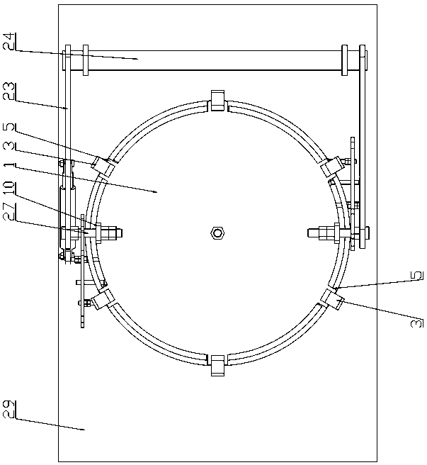 Radial sealing type full-automatic material cover and material transport vehicle