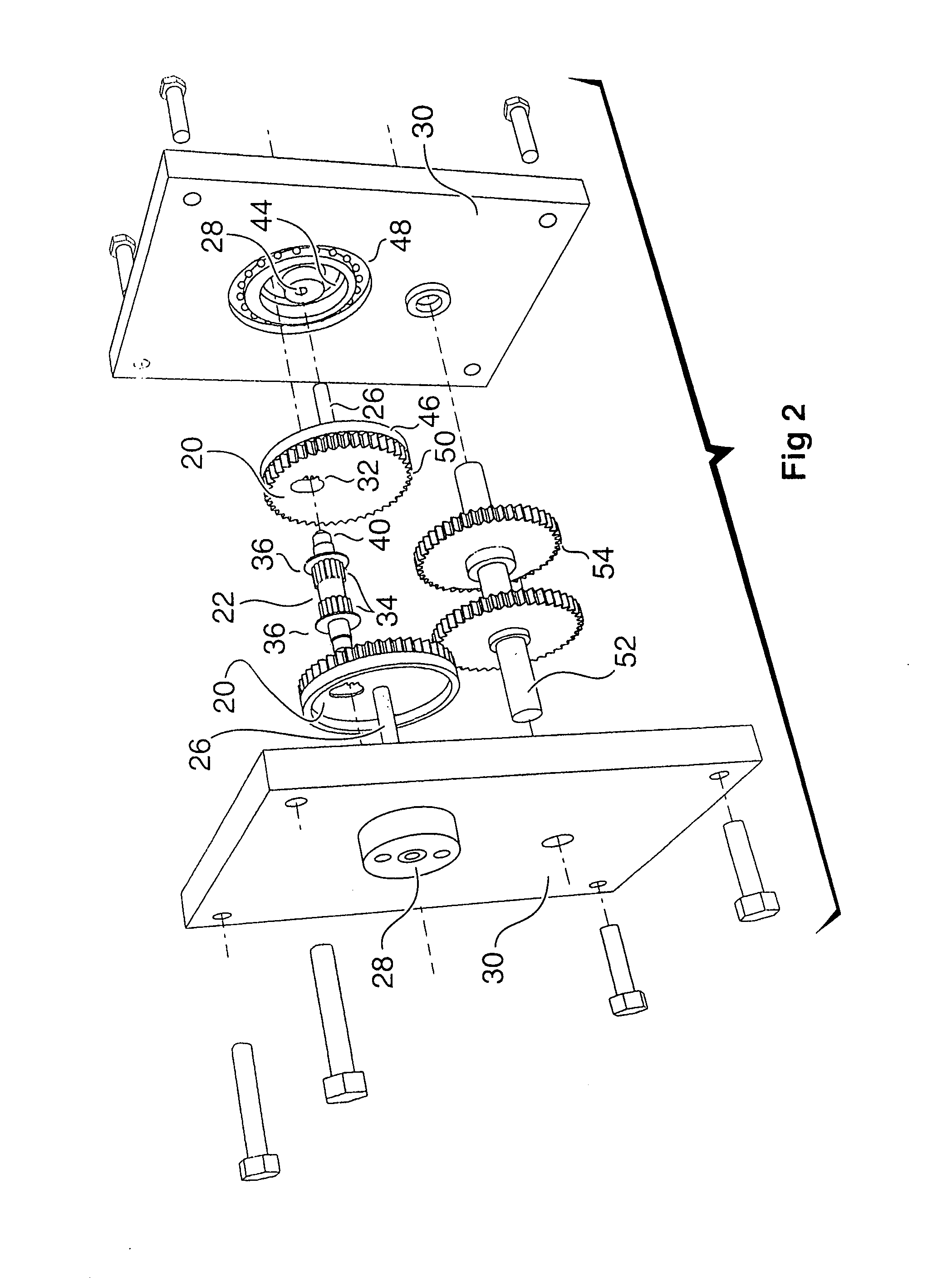 Gear crank mechanism for engine