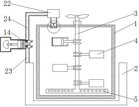 Odorless biochar-based organic fertilizer fermentation tank