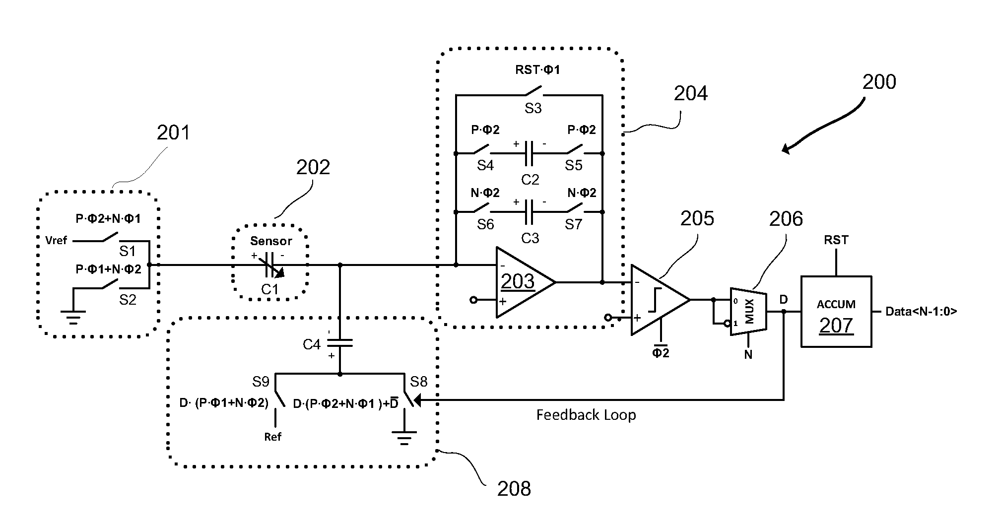 Capacitive touch sensing system with interference rejection