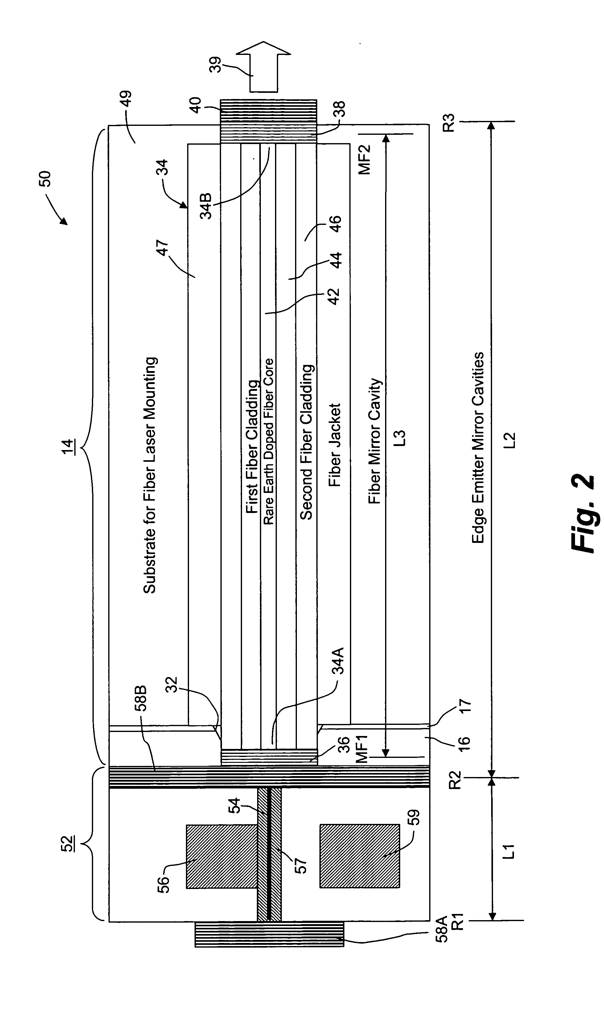 Optical spectroscopy apparatus and method for measurement of analyte concentrations or other such species in a specimen employing a semiconductor laser-pumped, small-cavity fiber laser
