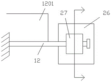 Mounting component provided with alarm and used for LED display device
