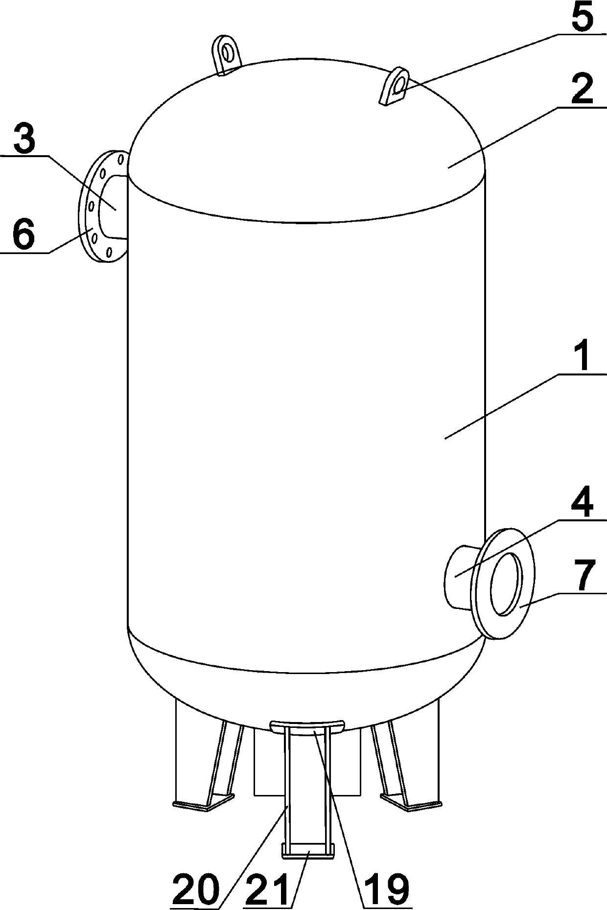 Chlorine buffer tank used for production of power cable