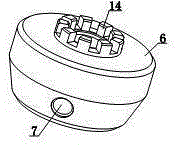 Polyester continuous fiber filter cylinder heating and rotating device