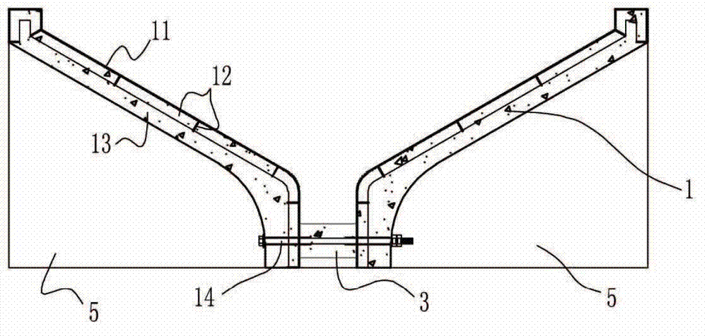 Pretensioning method prestressed bird-shaped plate die