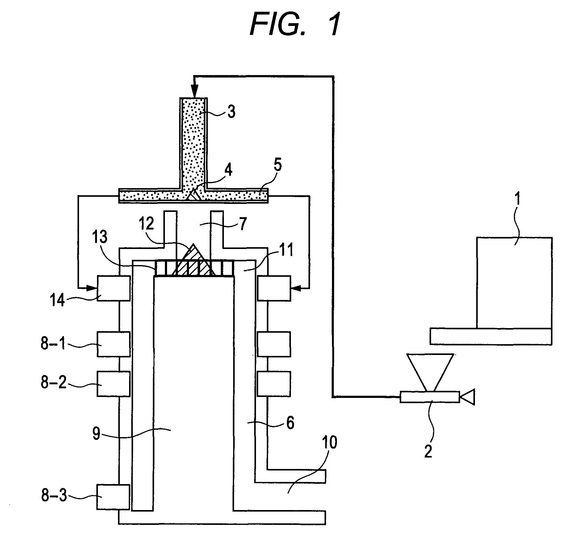 Heat treating apparatus for powder particles and method of producing toner