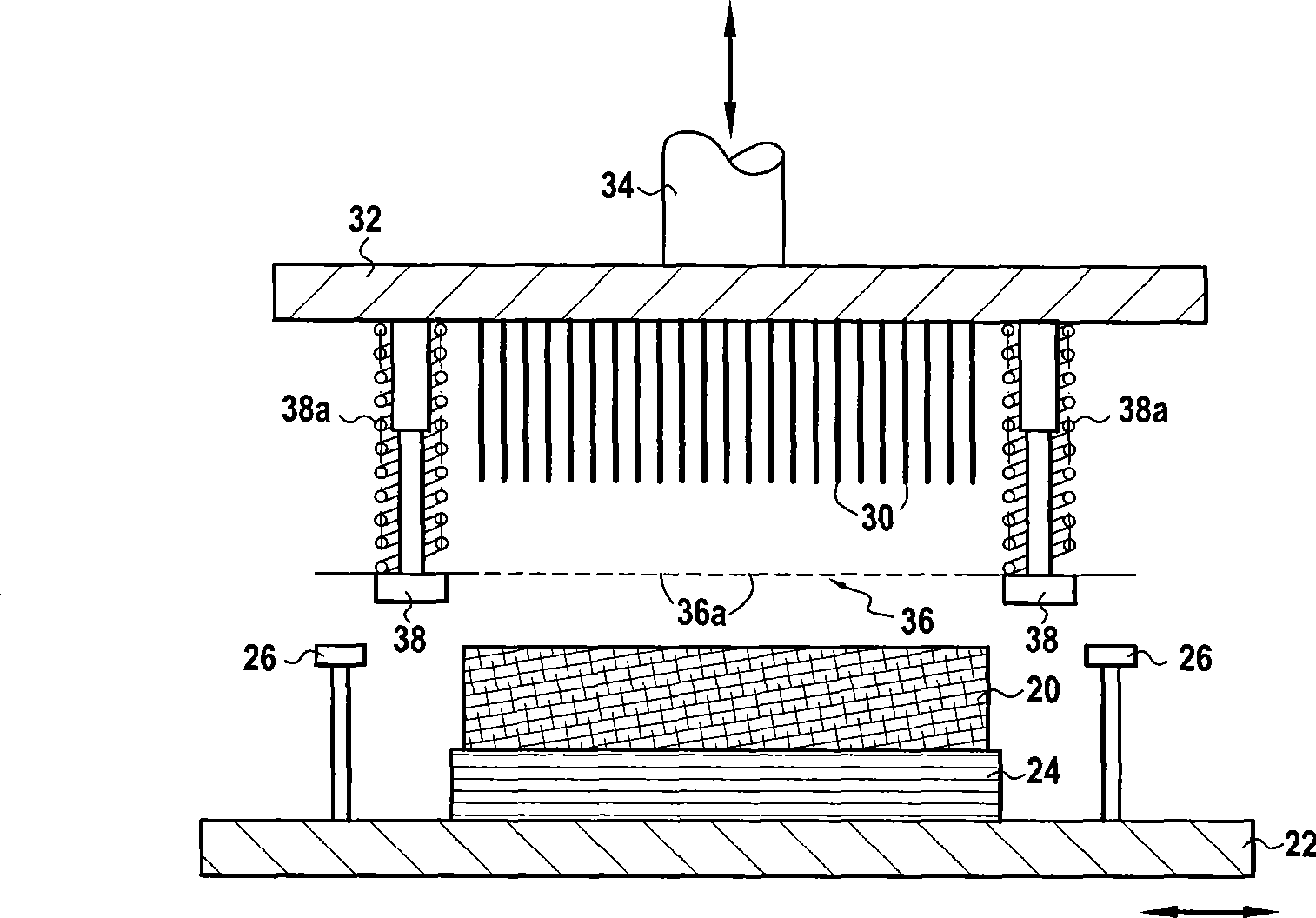 Method for making carbon fibre-reinforced parts of composite material