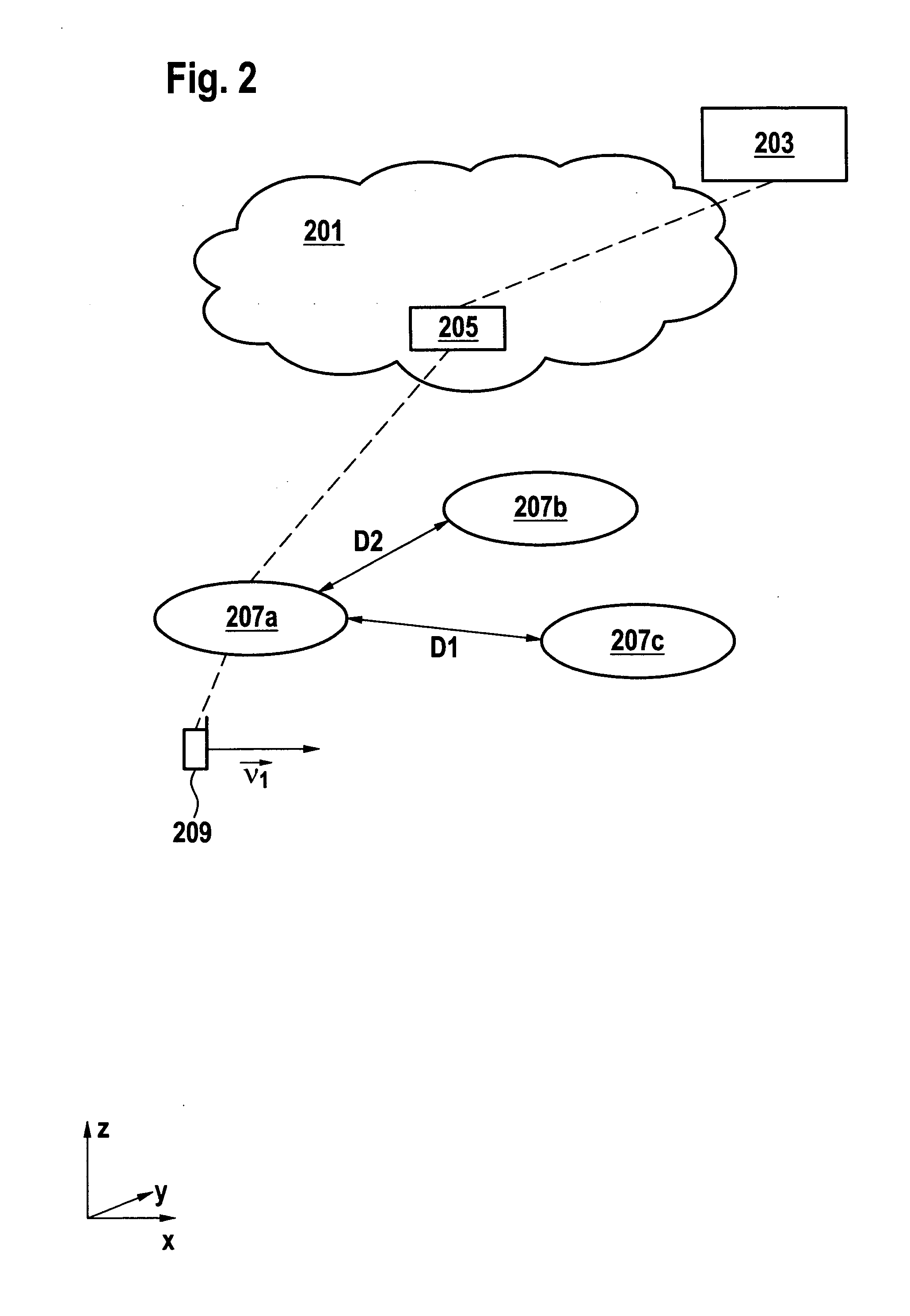 Method for transmitting data in a discontinuous coverage radio network