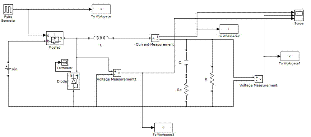 Buck circuit multiparameter on-line identification method