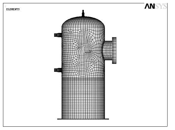 Method for carrying out stress analysis on first-class nuclear reactors through using ANSYS software