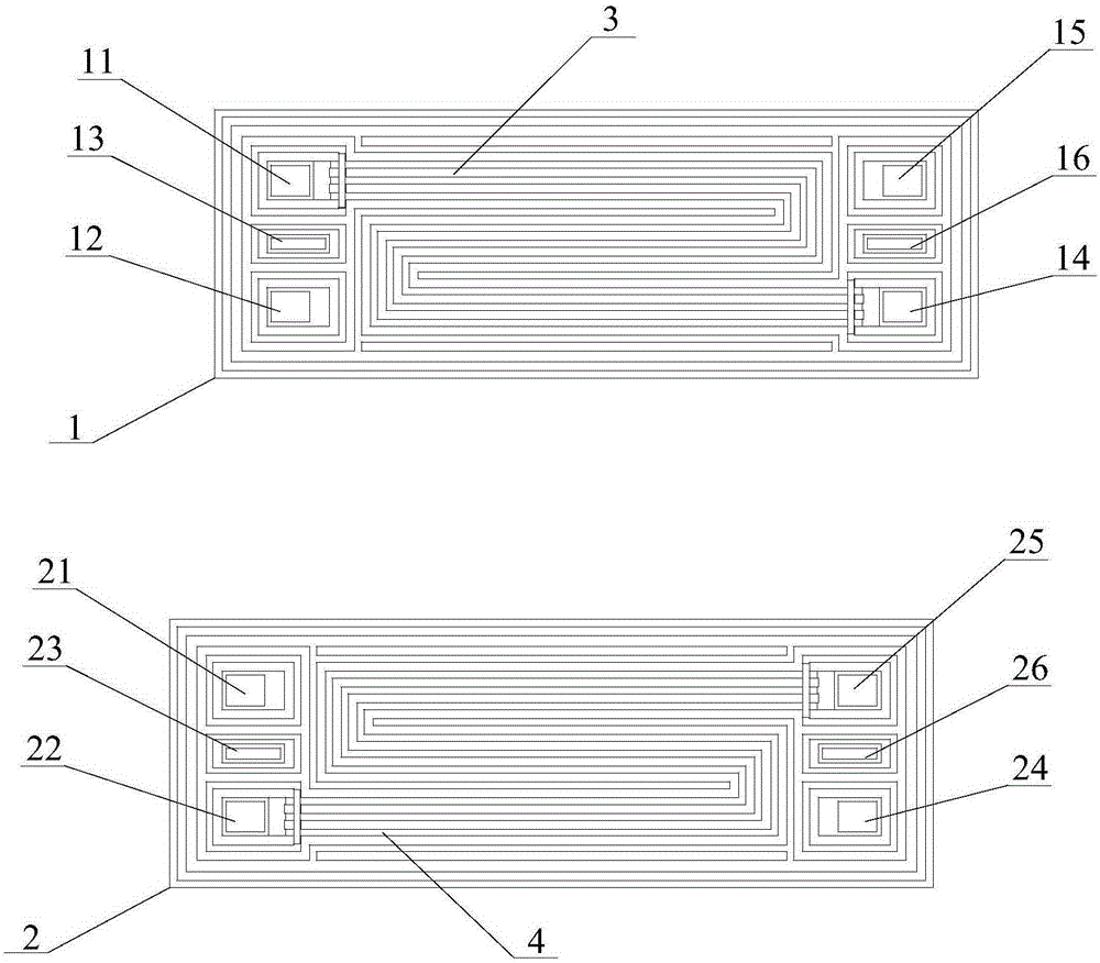 Bridging type metal bipolar plate