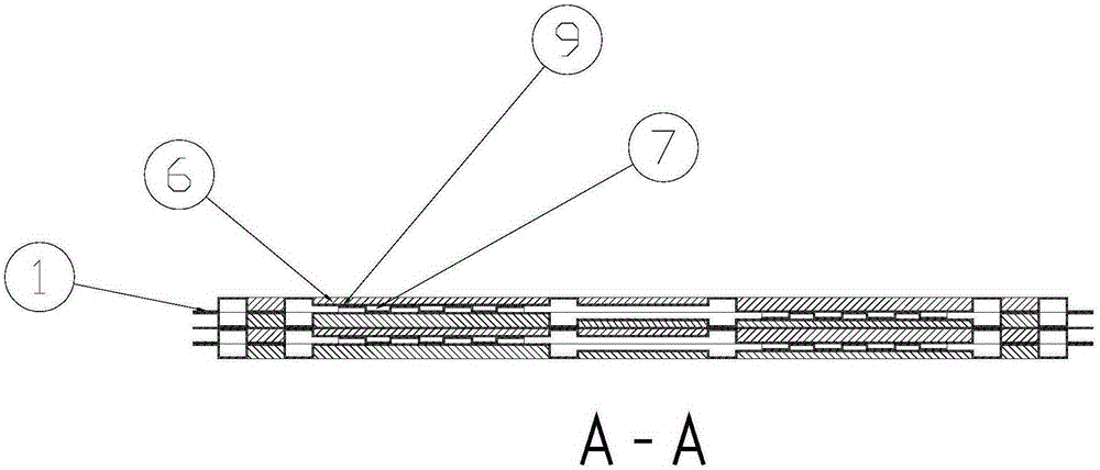 Bridging type metal bipolar plate