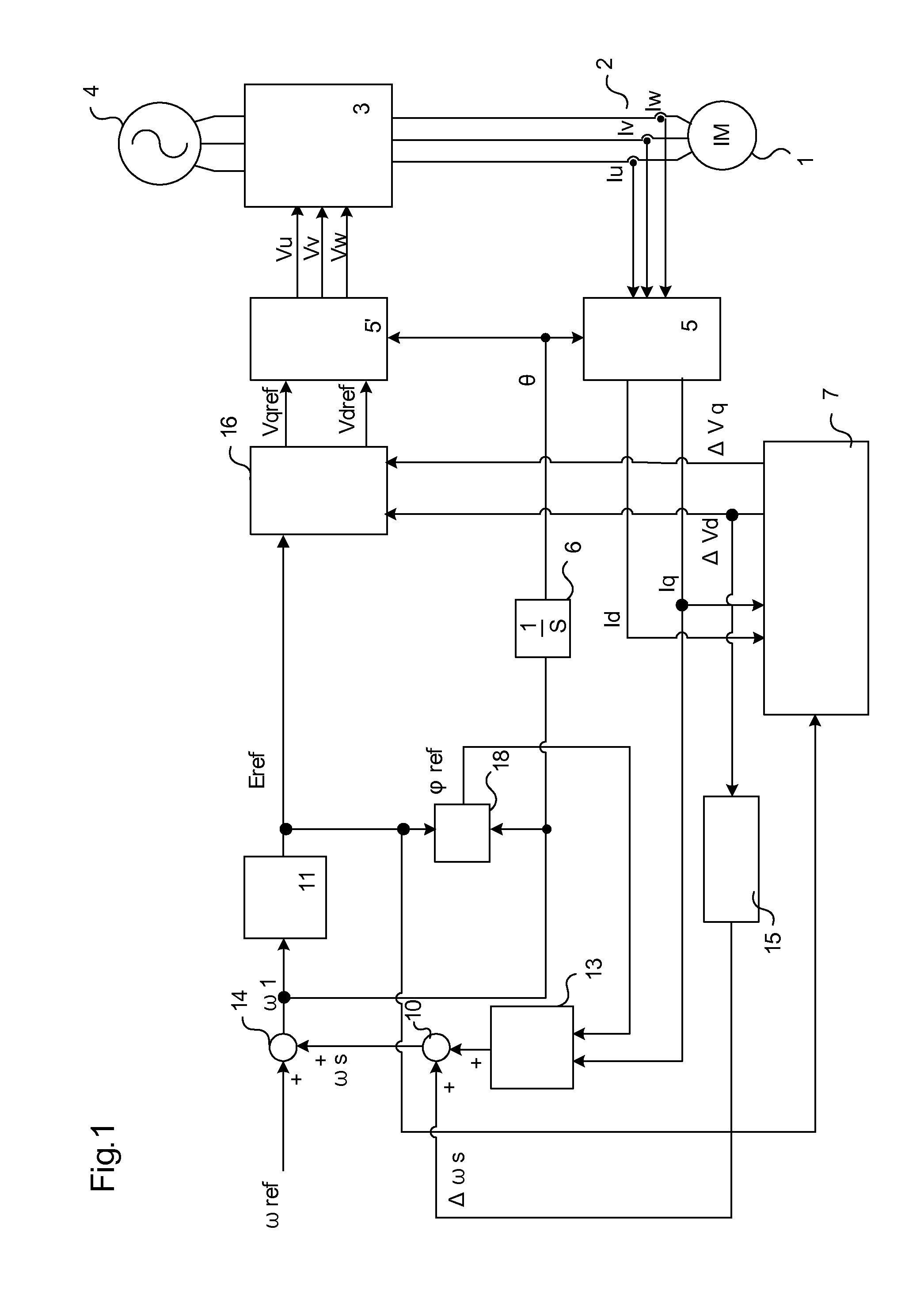 Control device for induction motor