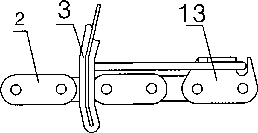 Portable chain scratch board type car unloader