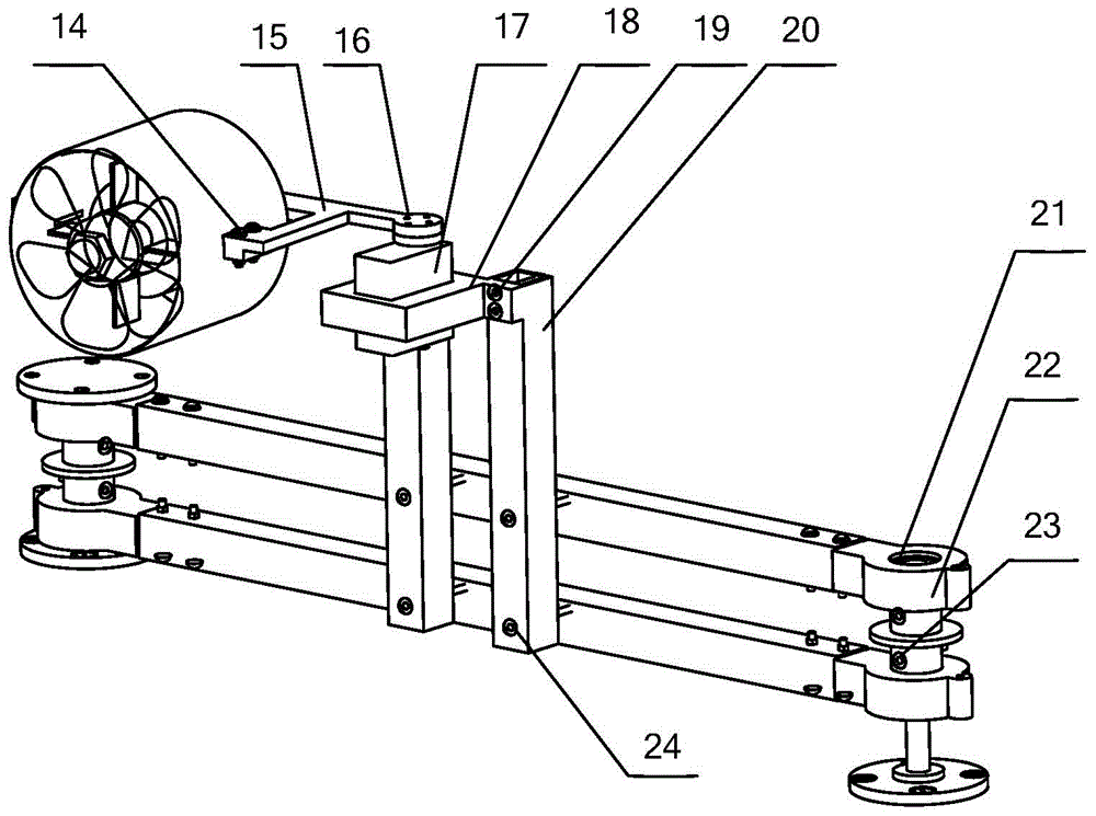 A pneumatic clamping and rotating device