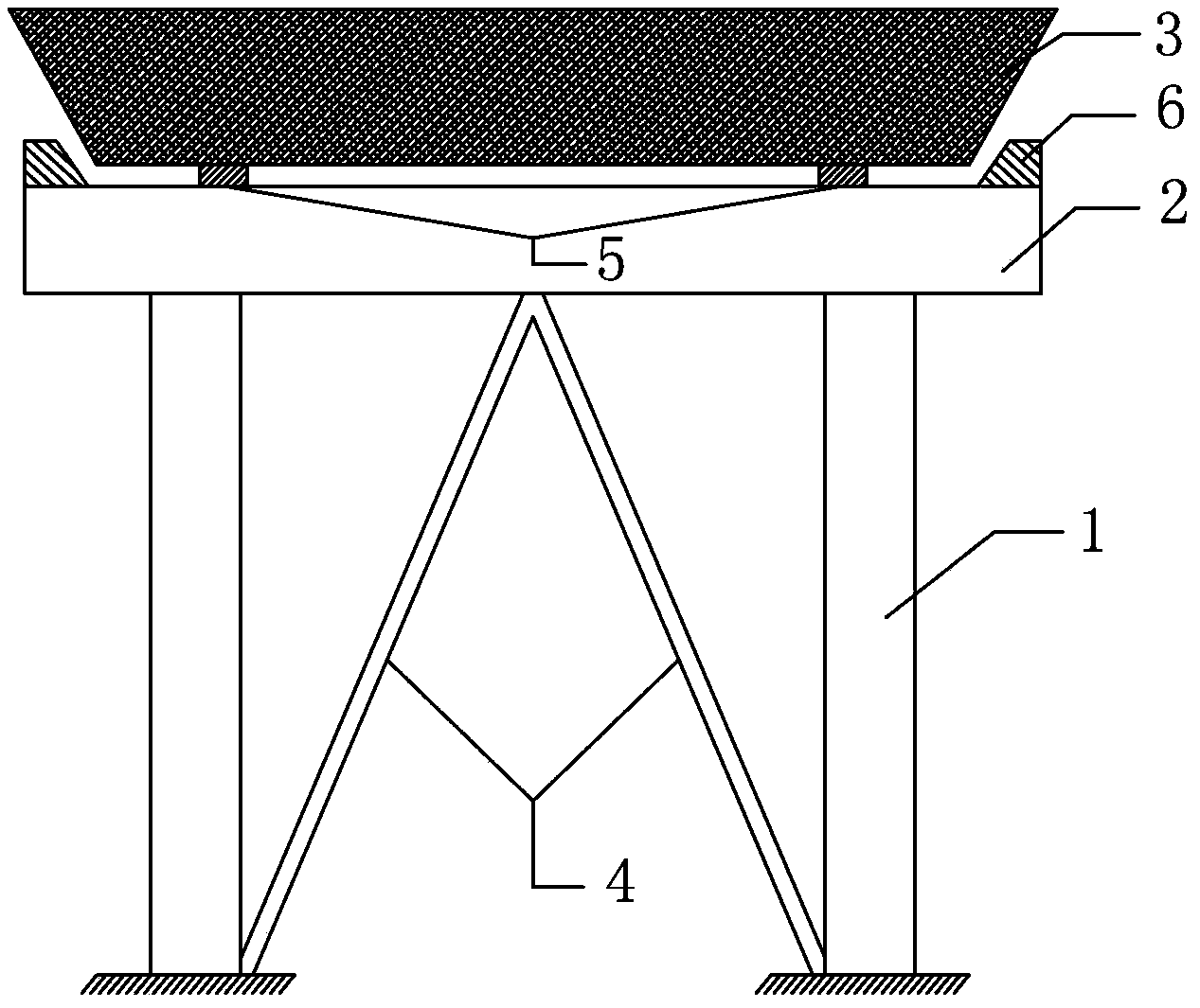 Seismic mitigation and absorption bridge structural system with buckling restrained support and seismic isolation rubber bearings