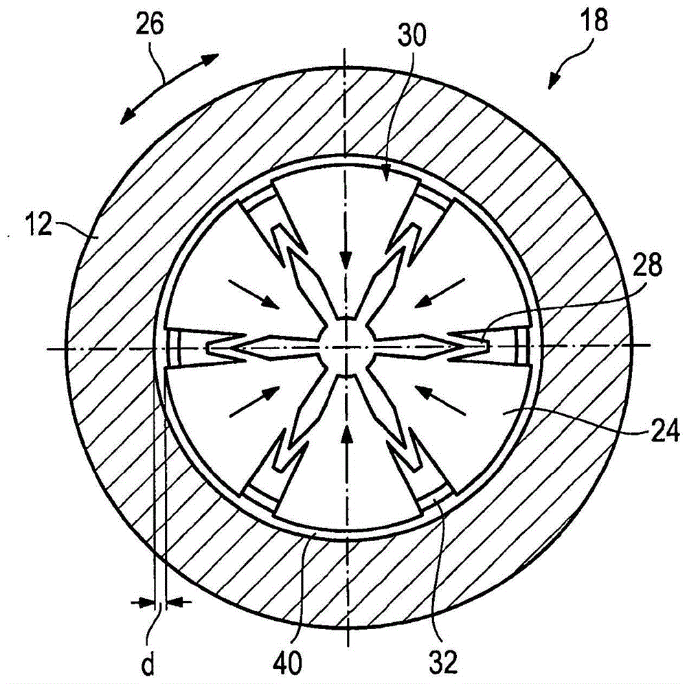 Device for pressing a gear rack against a pinion
