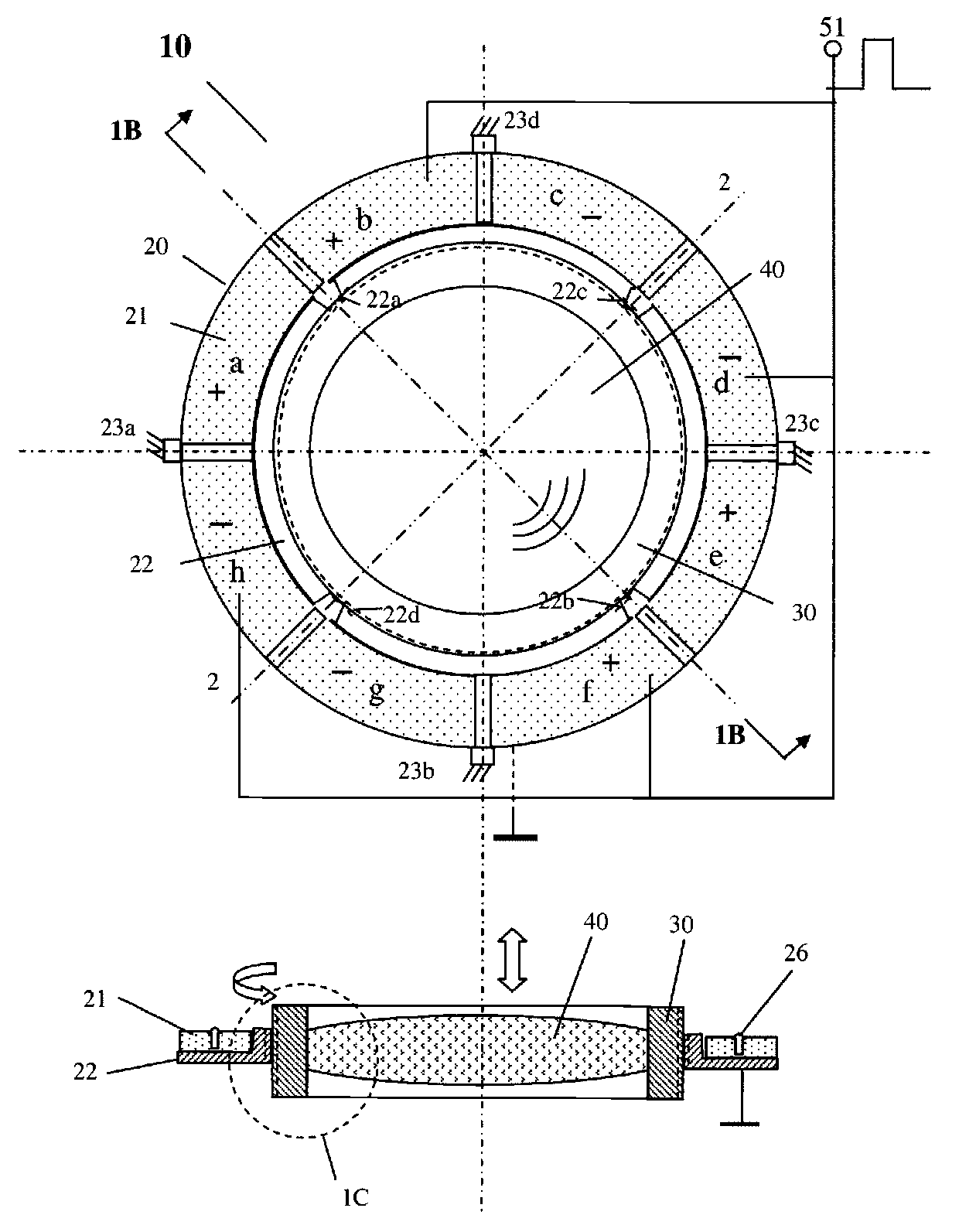 Miniature Piezoelectric Motor and Method of Driving Elements Using Same