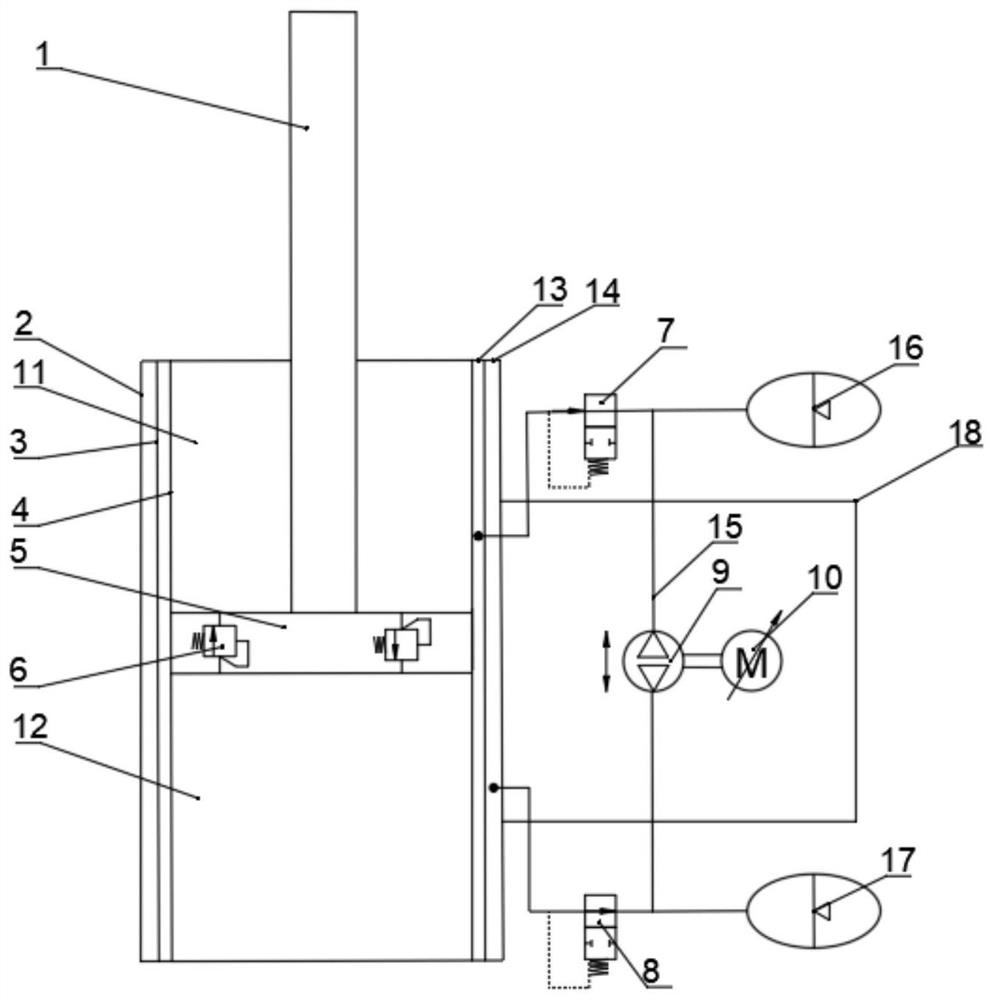 Body attitude adaptive adjustment active suspension actuator, system and control method