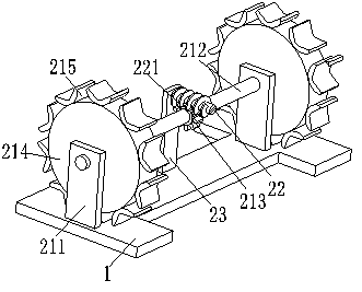 Combined harvester advancing speed intelligent adjusting system