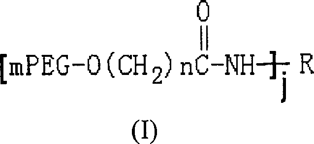 Polyethylene glycol modified L-asparaginyl amine enzyme