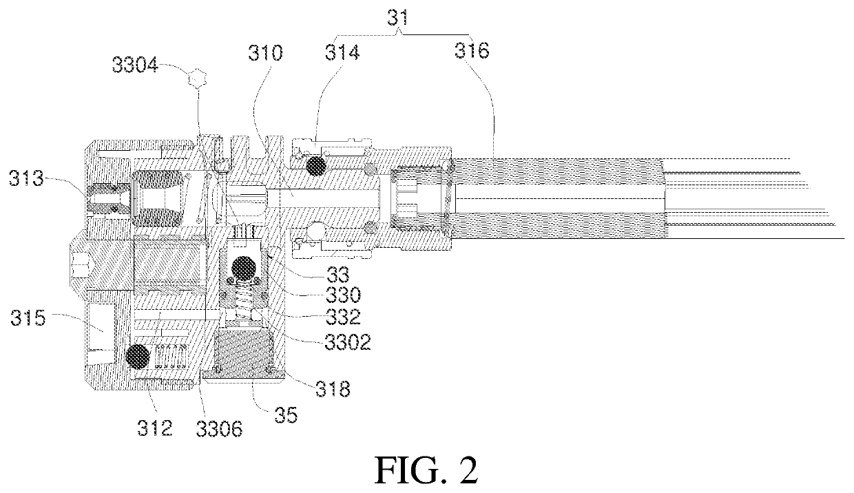 Nozzle device applied to high-pressure cleaning machine and handheld high-pressure cleaning machine