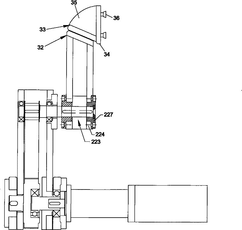 Two-way expanding, taking and placing device