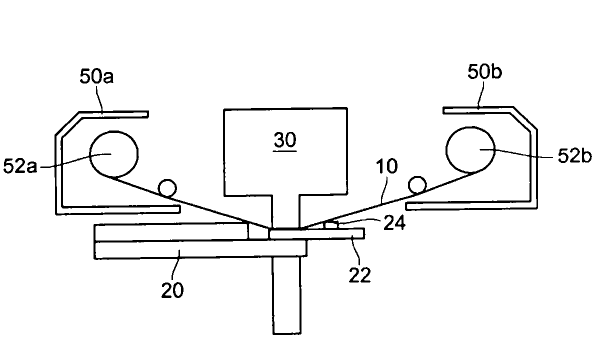 Buffering element and bonding method for flip-chip soft film using the same