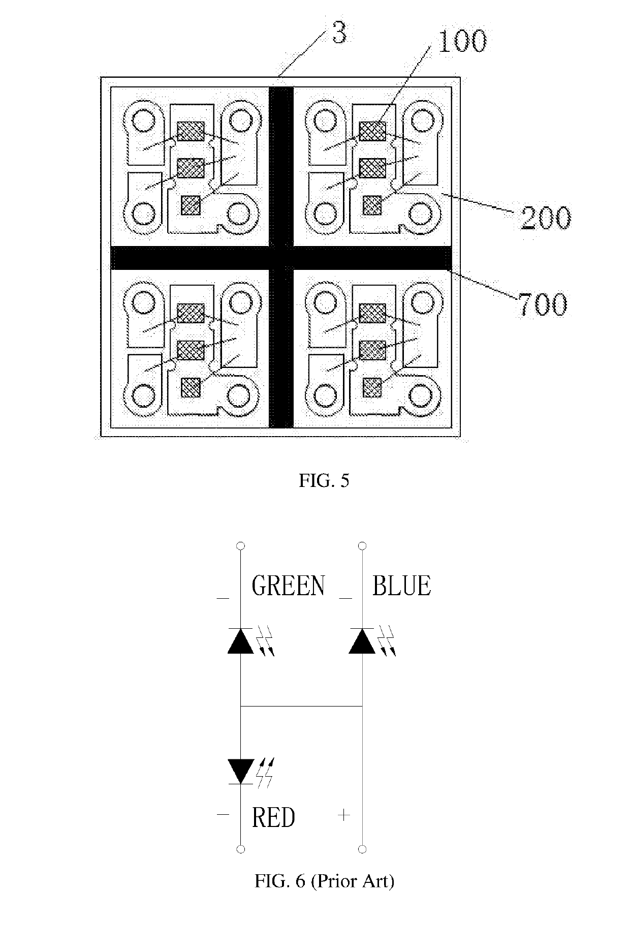Rgb-led packaging modules and display screen formed thereof