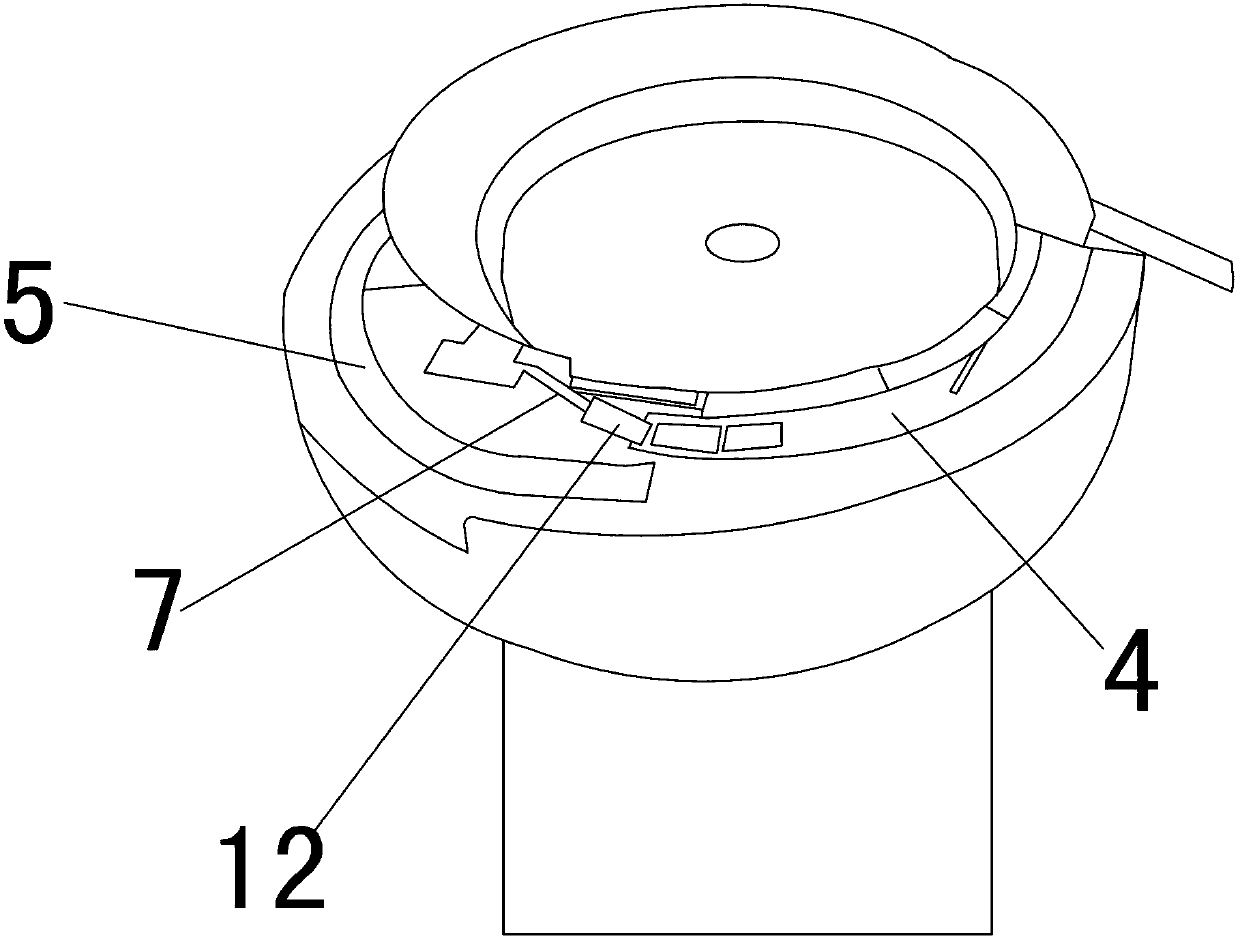 Vibrating disk used for conveying cupping device magnetic caps