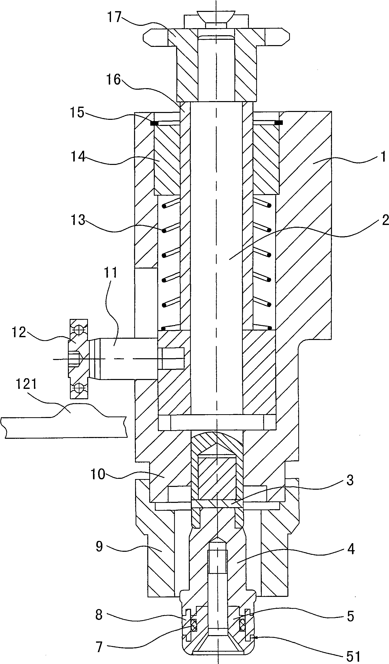 Heating plug for loading and unloading plastic bottle blank by rotary lifting