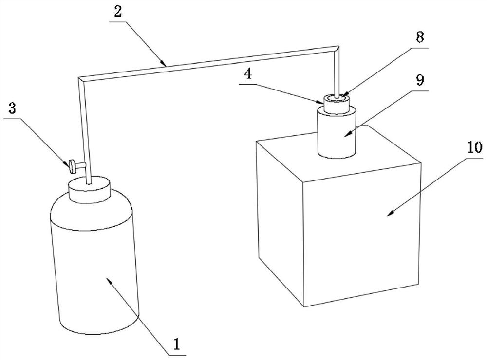 A coalbed methane pumping using carbon dioxide fracturing anti-permeability device